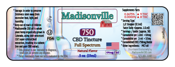 750mg CBD OIL Bottle 15ml